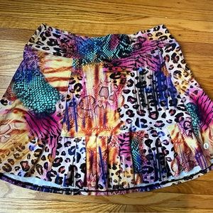 Dona Jo tennis skirt animal print